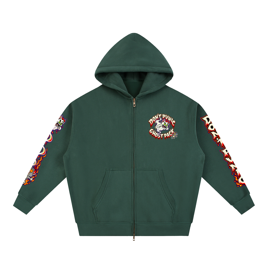DP Ghost Pack Boxy Zip-Up Hoodie