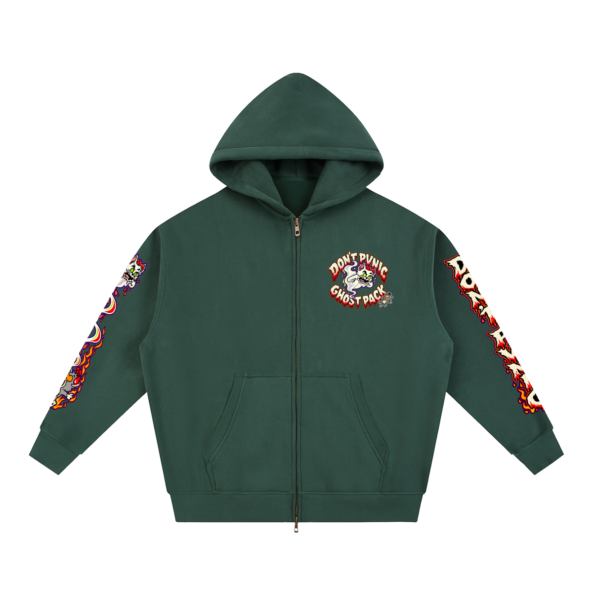 DP Ghost Pack Boxy Zip-Up Hoodie