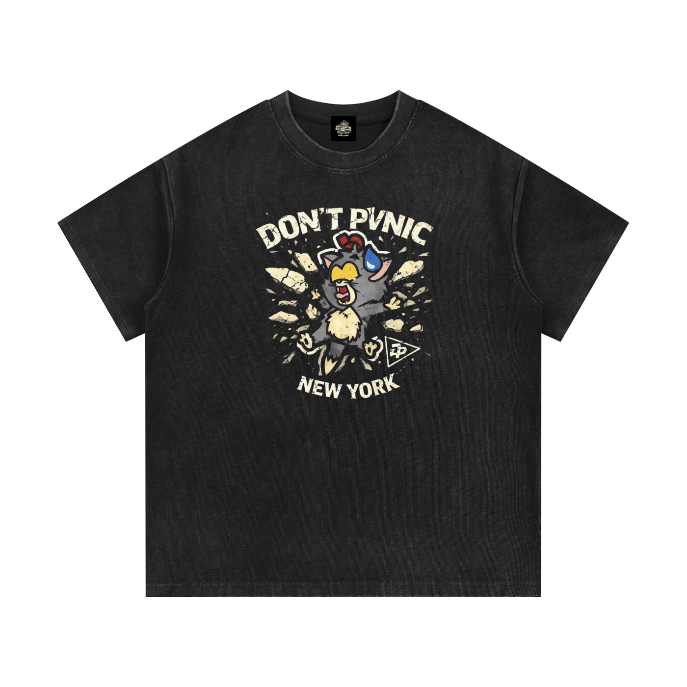DPNY Waffle Knit T-Shirt (Black)
