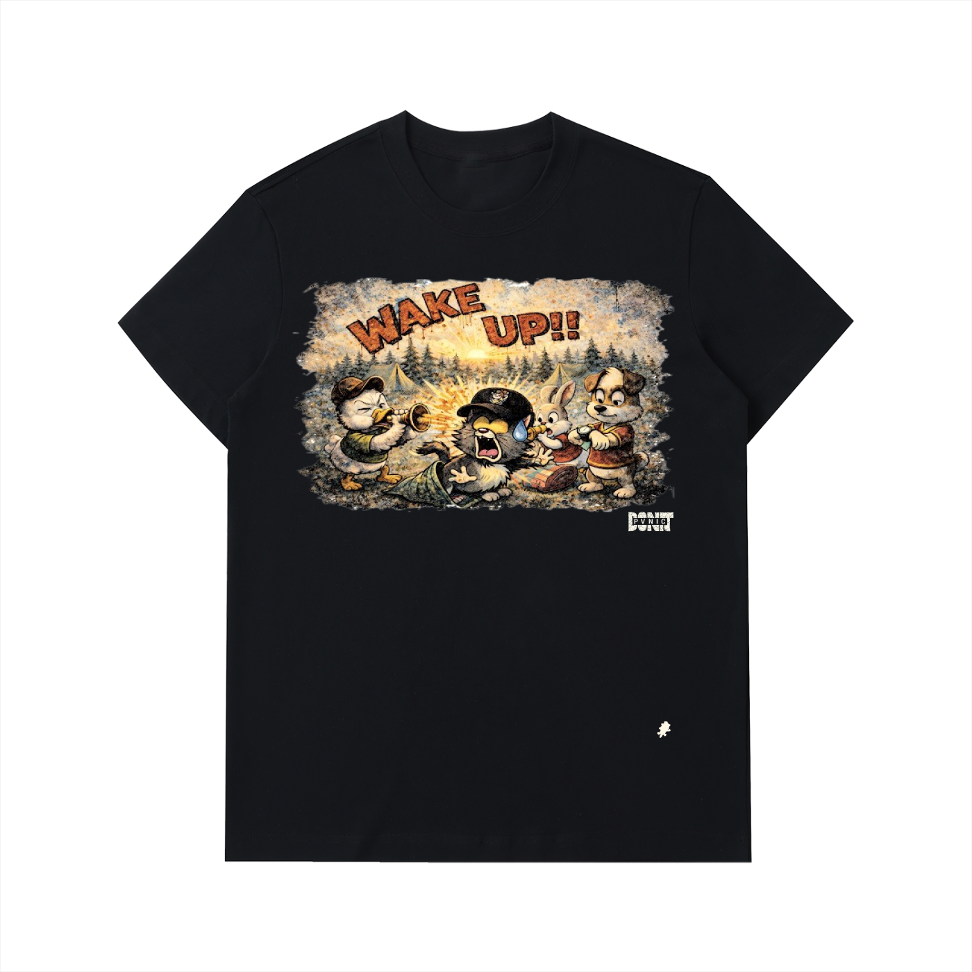 Don't Pvnic "WAKE UP" Heavyweight Cotton T-Shirt