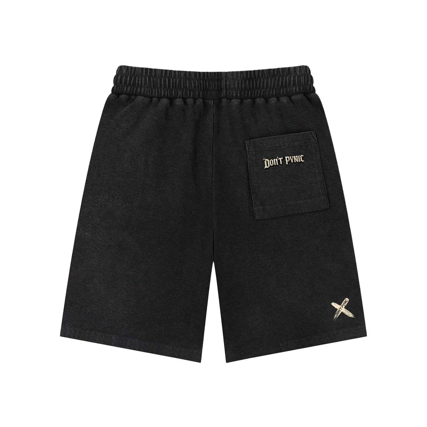 DPNY Waffle Knit Shorts (Black)