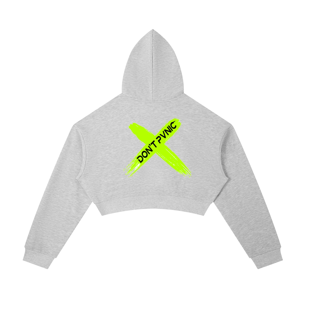 Don’t Pvnic “Neon Eyes” Cropped Zip-Up Hoodie