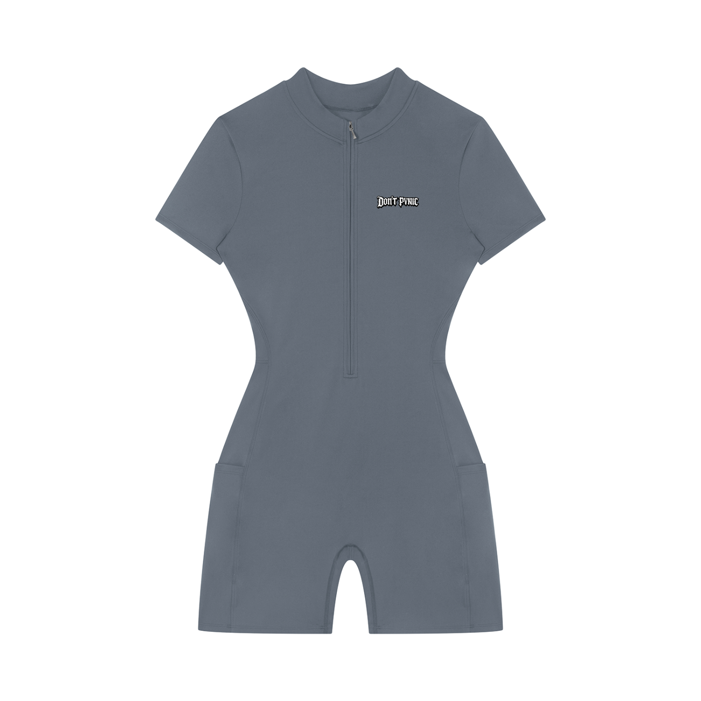 DP Women's Quarter-Zip Short Sleeve Romper