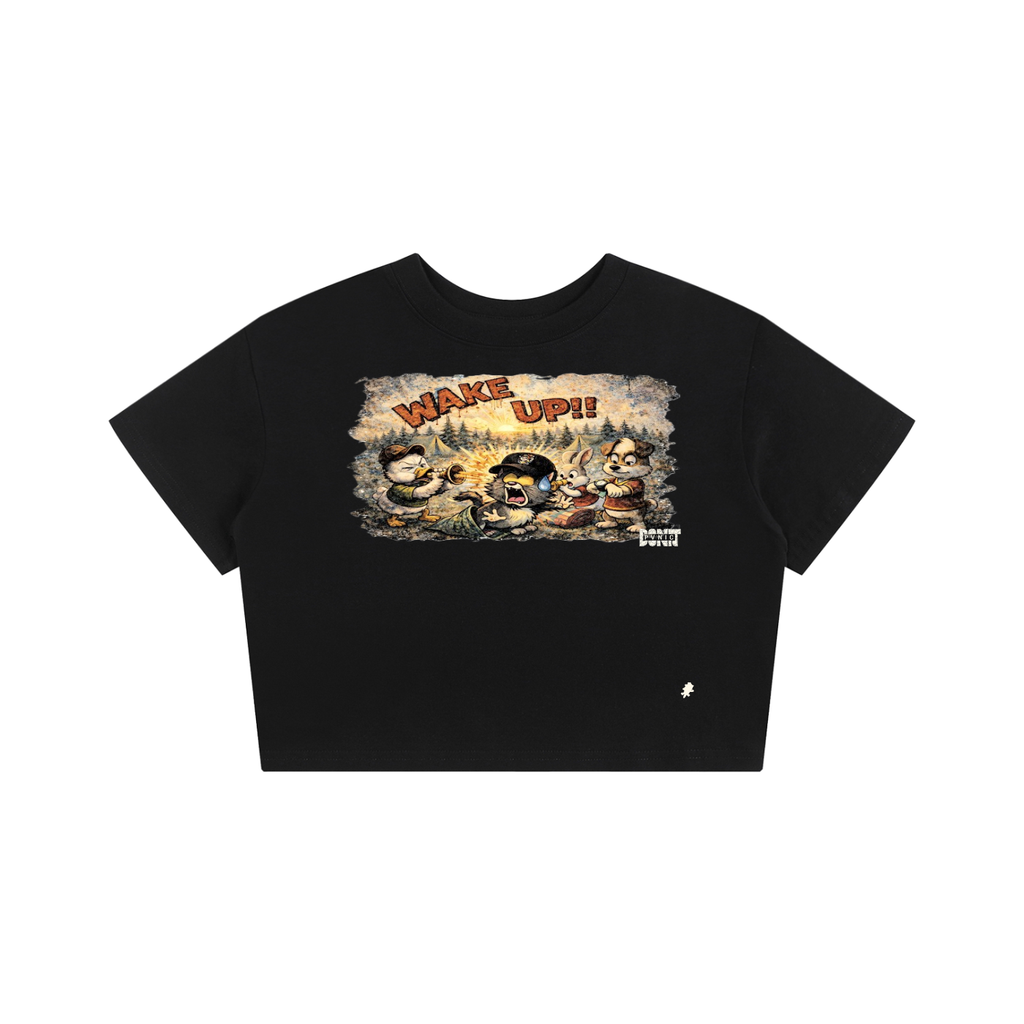 Don't Pvnic "WAKE UP" Crop Top