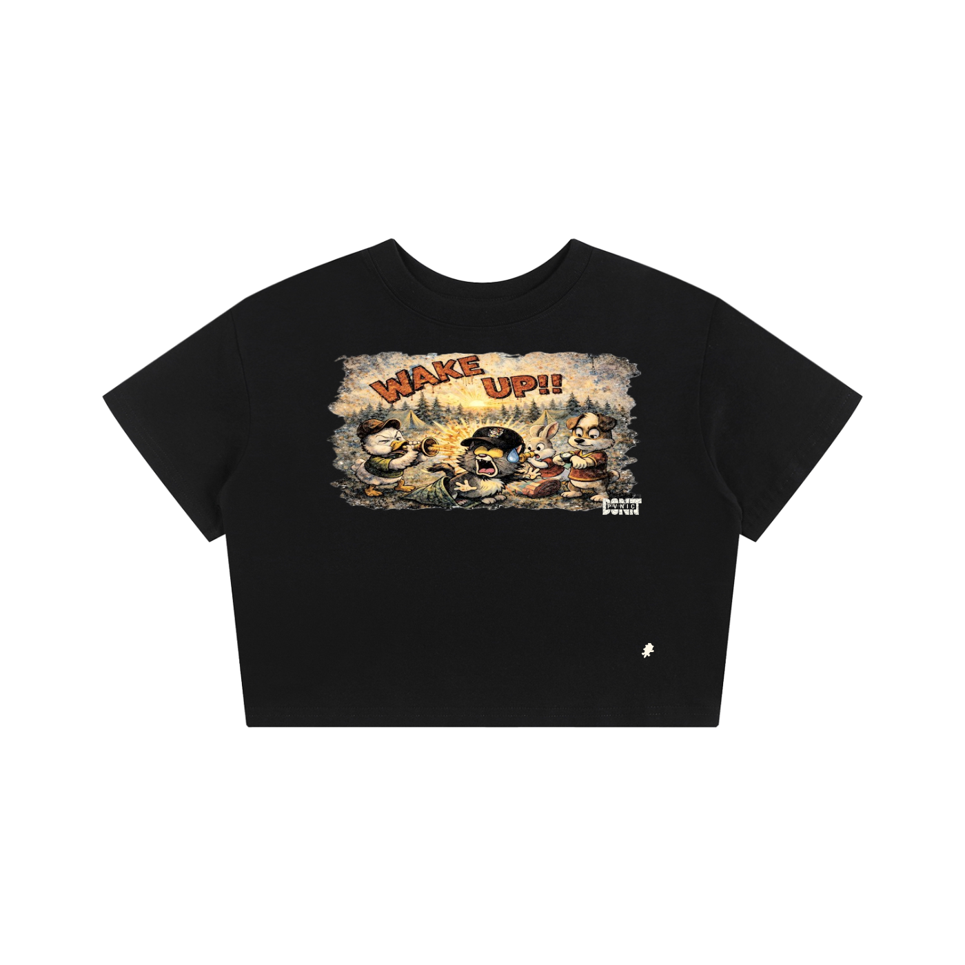 Don't Pvnic "WAKE UP" Crop Top