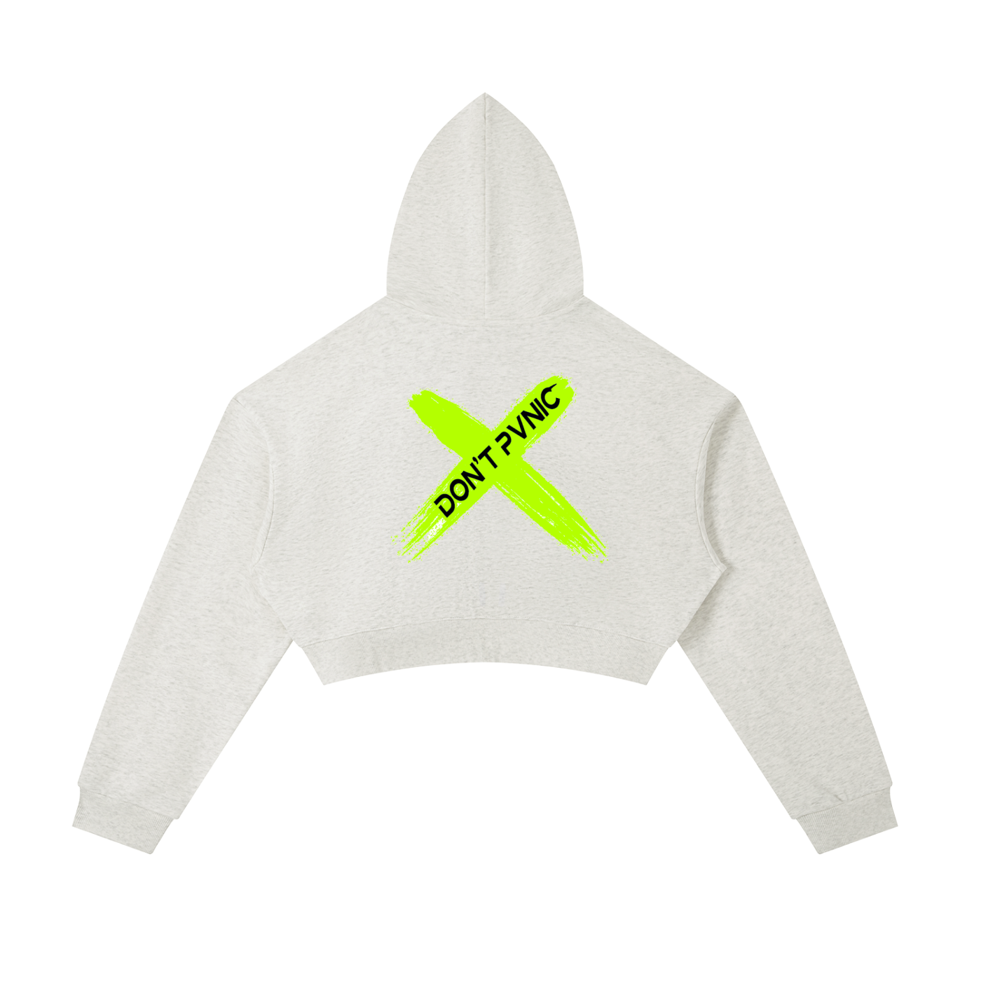 Don’t Pvnic “Neon Eyes” Cropped Zip-Up Hoodie
