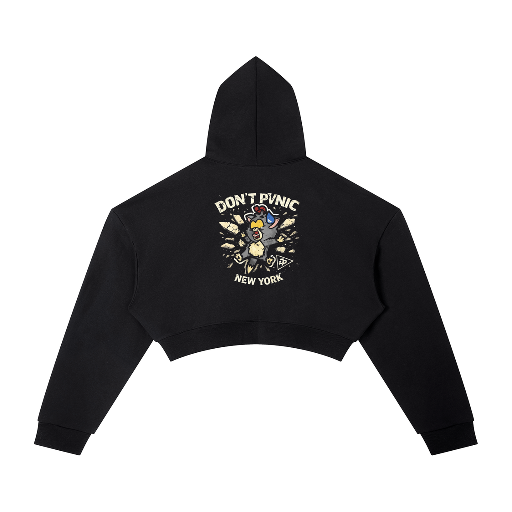 "Breaking through the Wall" Cropped Hoodie