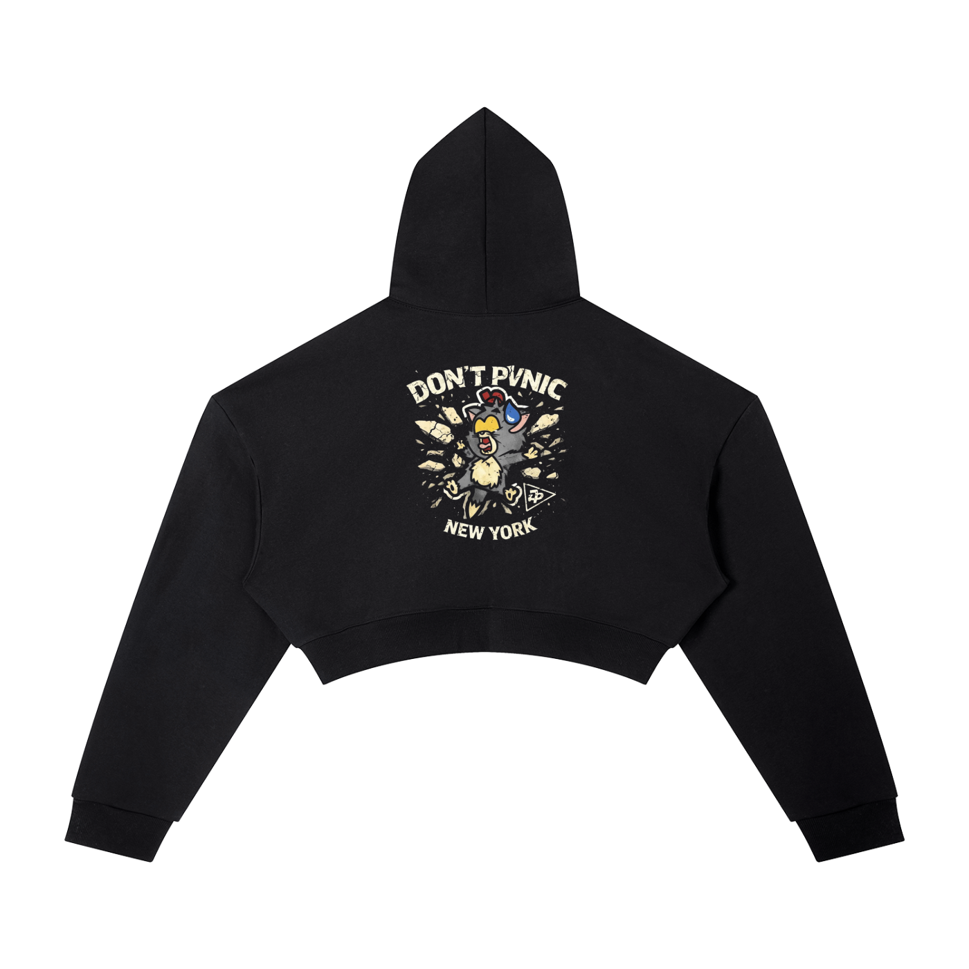 "Breaking through the Wall" Cropped Hoodie